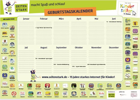 Seitenstark Geburtstagskalender