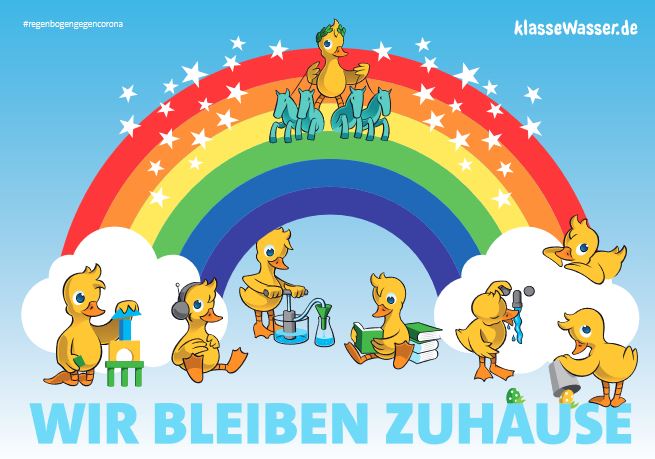 Regenbogen gegen Corona von klassewasser.de