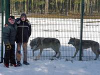 Zwei Kinderreporter besuchen die Wölfe des Wildparks Schorfheide 