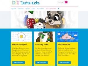 Screenshot von Data-Kids.de