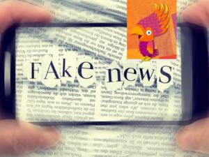 Zeitungsausschnitt Fake News