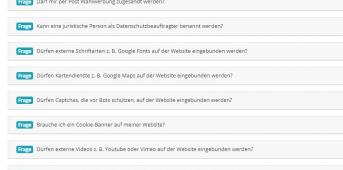 Screen FAQ Bayerisches Landesamt für Datenschutzaufsicht