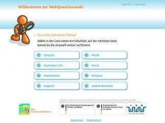 Screenshot ZUM-Grundschulwebquest