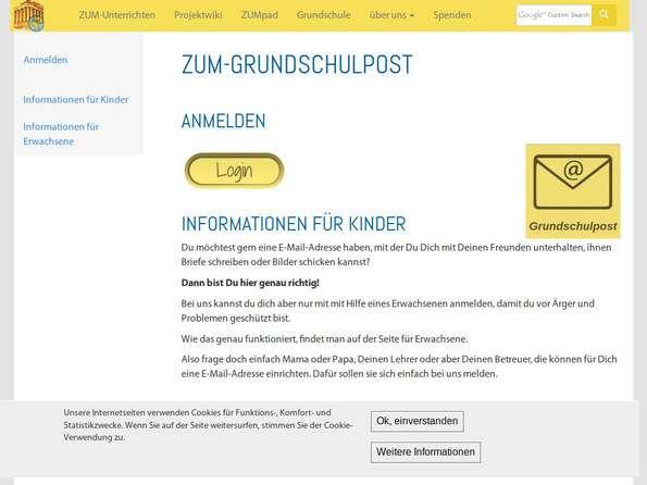 Screenshot ZUM-Grundschulpost