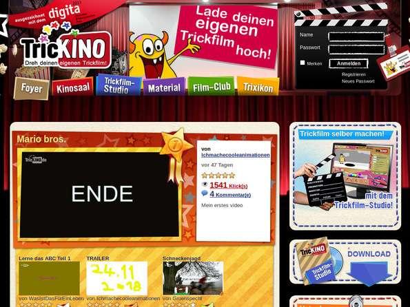 Bildschirmfoto TricKINO