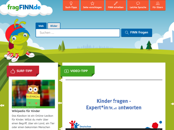 Screenshot Startseite fragFINN.de