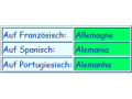Deutschland  auf Französisch und Spanisch