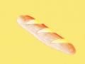 Die verschiedenen Formen des berühmten französischen Brotes Ein Baguette