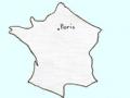 Teste deine Kenntnisse über Frankreich durch dieses Quiz Karte von Frankreich