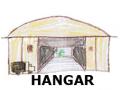 Französische Wörter mit H kommen oft aus dem Fränkischen Hangar oder Lagerhalle