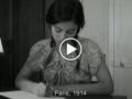 Brief an die Front: Mathilde écrit à son père (Mit Untertiteln) Video mit einer schreibenden jungen Frau